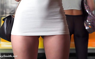 Upskirt Flashing apropos Subway. Virtual definiteness with Jeny Smith