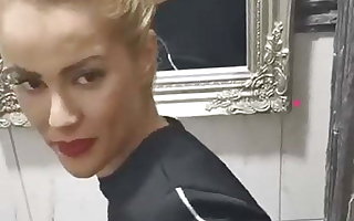 Gold-Digger MILF BJ and Anal in Toilette for some Champagne
