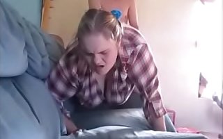 Occupy Stall Daddy!! Daddy Abuse & Force In the flesh On Virgin Teen Daughter