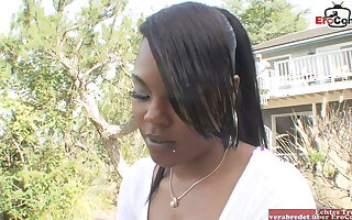 Sinister girl with small confidential wants the big black cock