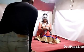Indian Bhabhi In Wonted Outfits Having Inexact Hard Risky Sexual intercourse With Her Devar