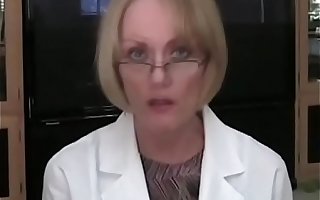 Granny Doctor Examines Son's Cock